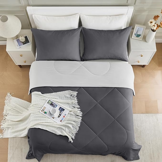 HOMFINE Cooling Comforter King Size, Japanese Double-Sided Cold Tech Fabric - Image 7