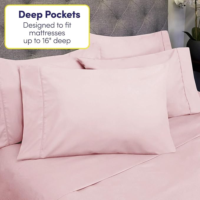 Sweet Home Collection 6 Piece 1500 Supreme Collection Brushed Microfiber Deep - Image 4