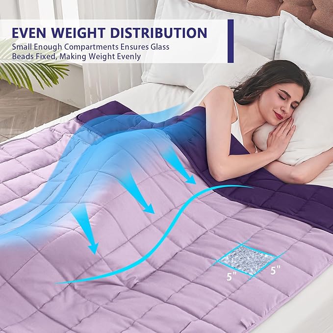 King Size Weighted Blanket for Adults Cooling Heavy Blanket for Sleeping - Image 6