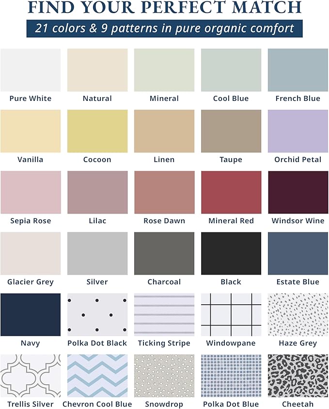 LANE LINEN 100% Organic Cotton Sustainably Produced Extra Large Twin Sheets - Image 3