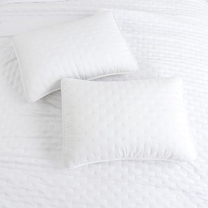 ROARINGWILD White Queen Size Quilt Bedding Sets - Image 3