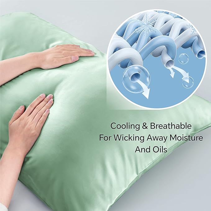 BEDELITE Pillow Cases Queen Size Set of 2, Rayon Derived from Bamboo, Cooling - Image 3