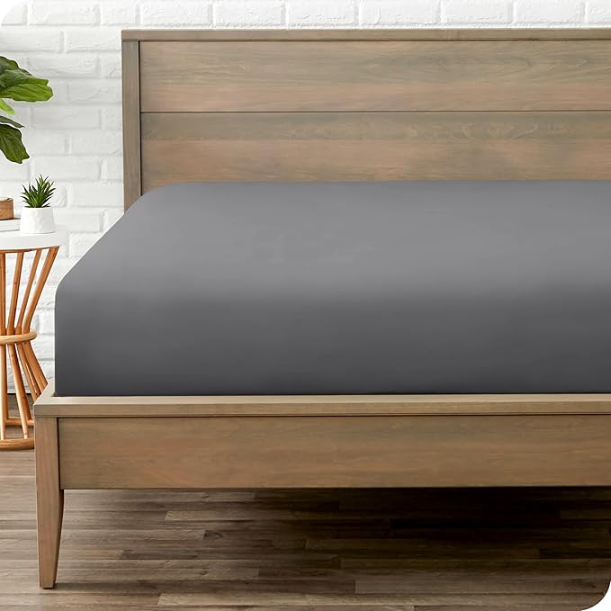 Bare Home Fitted Bottom Sheet Full XL Size by BareHome