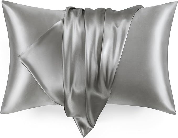 Love's cabin Satin Pillowcase Set of 2 Standard Size 20x26, Cooling Pillow by Lovescabin