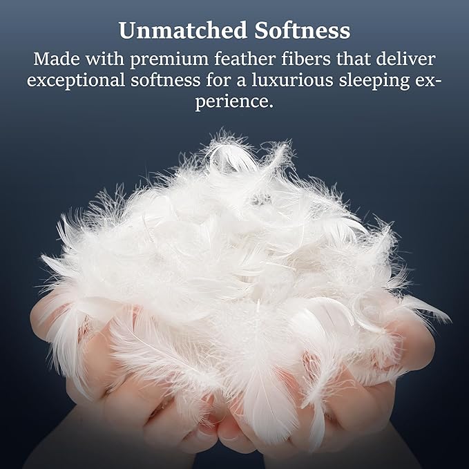 COZSINOOR Goose Feather Pillows Queen Size - Image 5