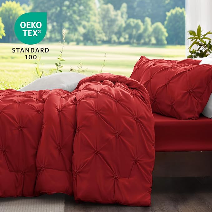 BEDELITE Red King Size Comforter Set - Image 3
