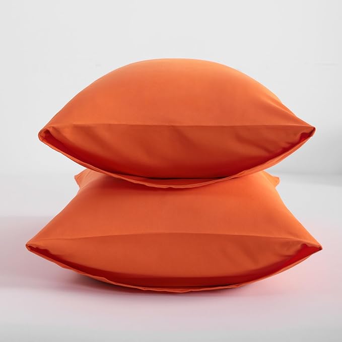 NTBAY Brunt Orange Microfiber Pillowcases, 20x26 Inches, Fade Resistant - Image 5