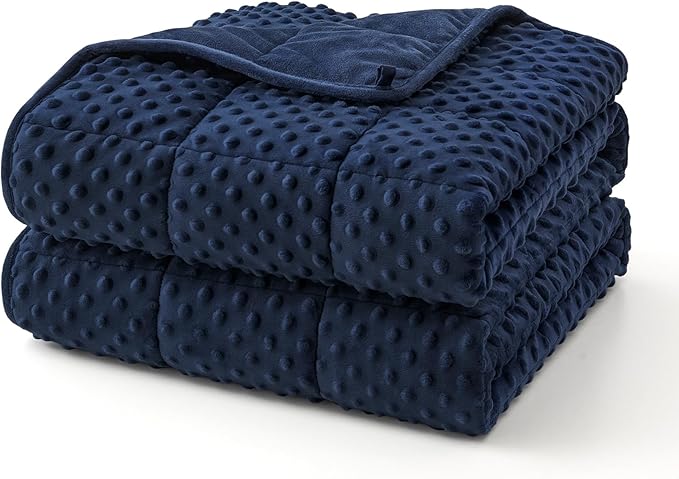 Topcee Weighted Blanket for Adults, Minky Dots Heavy Blanket for 140-160lbs by Topcee%E2%80%94ForYourGoodSleep