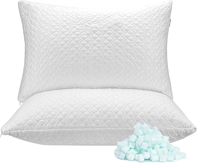 Rainmr Memory Foam Pillows Queen Size Set of 2 by RainmrBedding