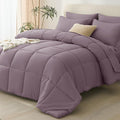 CozyLux King Size Comforter Set Dusty Purple by CozyLux