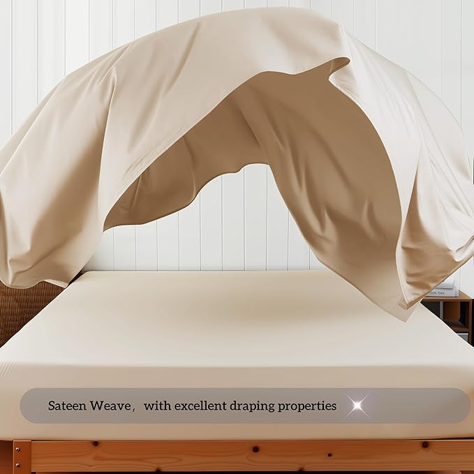 Cotton Flat Sheets Only, 600 TC 100% Cotton Flat Sheet Top Sheet Only, Cal King - Image 9