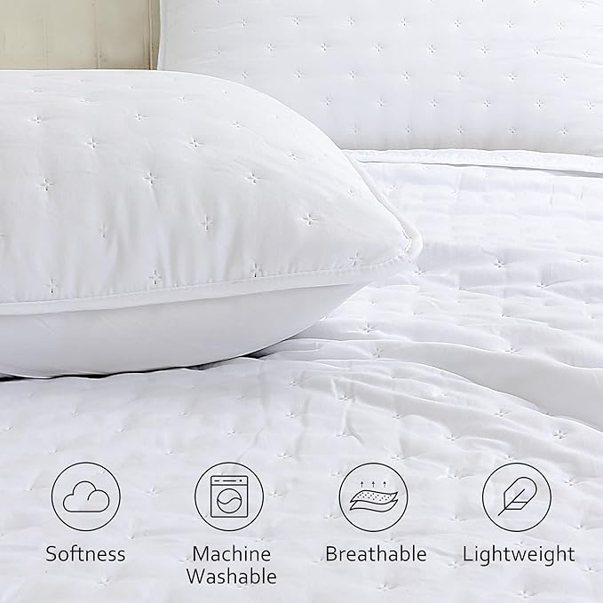 ROARINGWILD White Queen Size Quilt Bedding Sets - Image 2