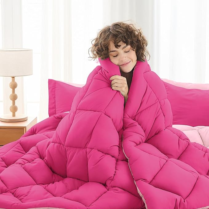 MUXHOMO 7 Pieces Full Comforter Set, Reversible Bed in a Bag Full Size - Image 4