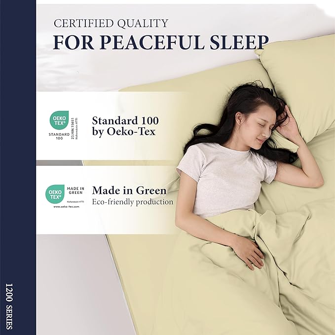 100% Egyptian Cotton King Size Sheets Set - Image 6