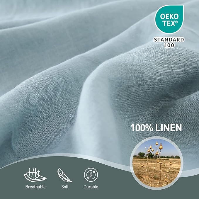 Simple&Opulence French Linen Flat Sheet - Image 2