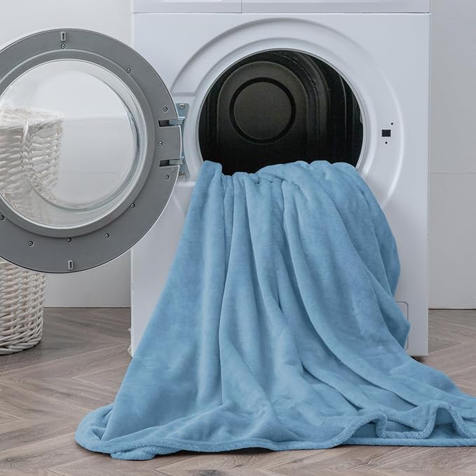 BEDELITE Flannel Sheets Full Size Forever Blue - Image 8