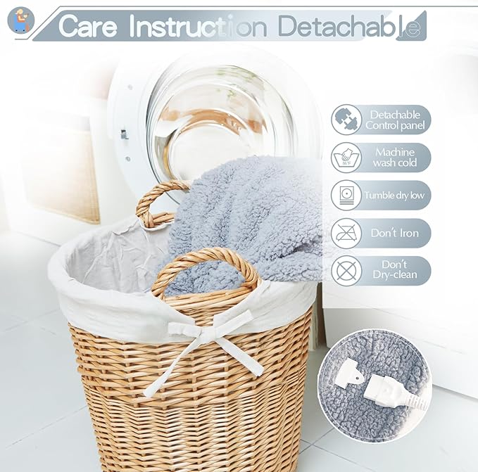 SNUGSUN Heated Queen Blanket Double Sided Sherpa, Soft Heating Electric Blanket - Image 5