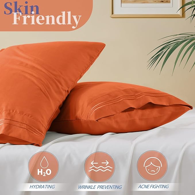 Vonty 2 Pack Standard Pillow Cases - Image 3
