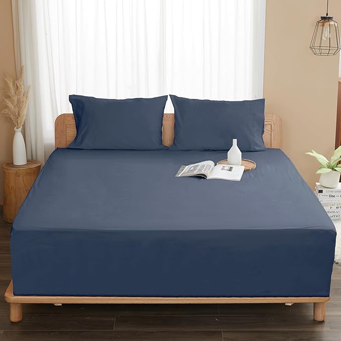 Sunflower Queen Fitted Sheet, 1-Piece Deep Pocket Fitted Bottom Sheet 16" - Image 8