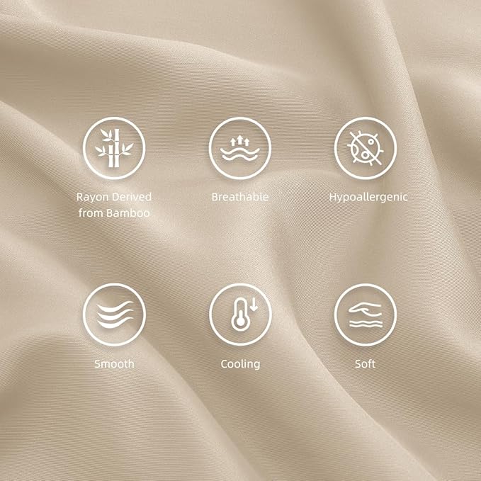 Standard Pillowcases, Cooling Viscose from Bamboo Pillow Covers - Image 5