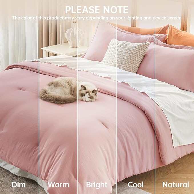 MUXHOMO Oversized Queen Comforter Sets, All Season Ultra Soft Down Alternative - Image 9