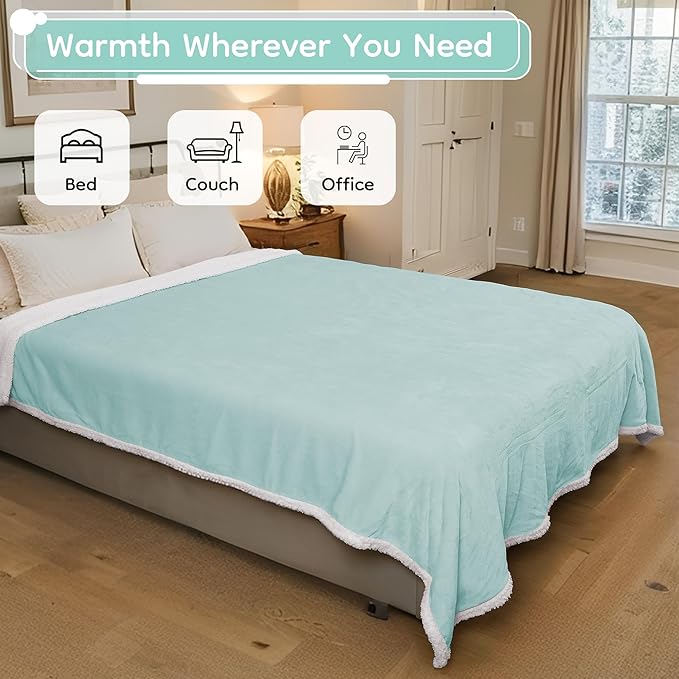 LaffyLo Electric Heated Blanket Full Size 72 x 84, Fast Heating Blanket - Image 4