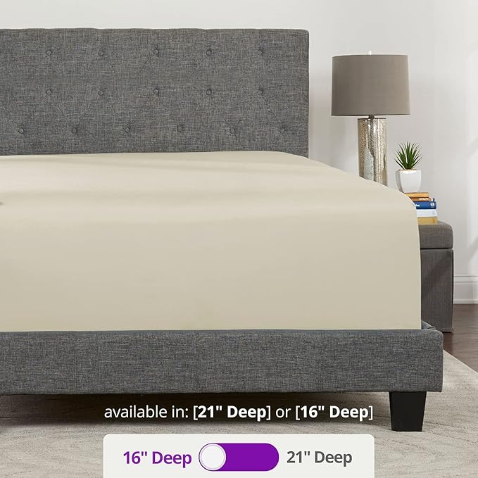 King Fitted Sheet REAL 16-Inch Extra Deep Pocket King Size PERFECTLY-FIT - Image 3