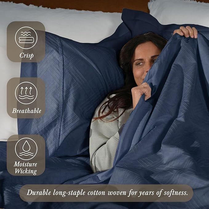 Threadmill Queen Sheet Set for Queen Mattresses | 800 Thread Count Jacquard - Image 3