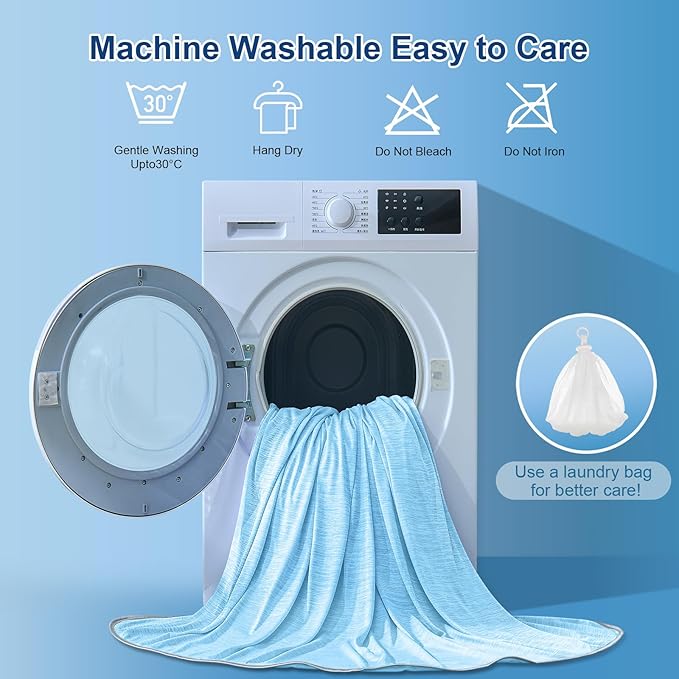 KMUSET Cooling Blanket Throw, Double Sided Summer Cooling Blankets - Image 7