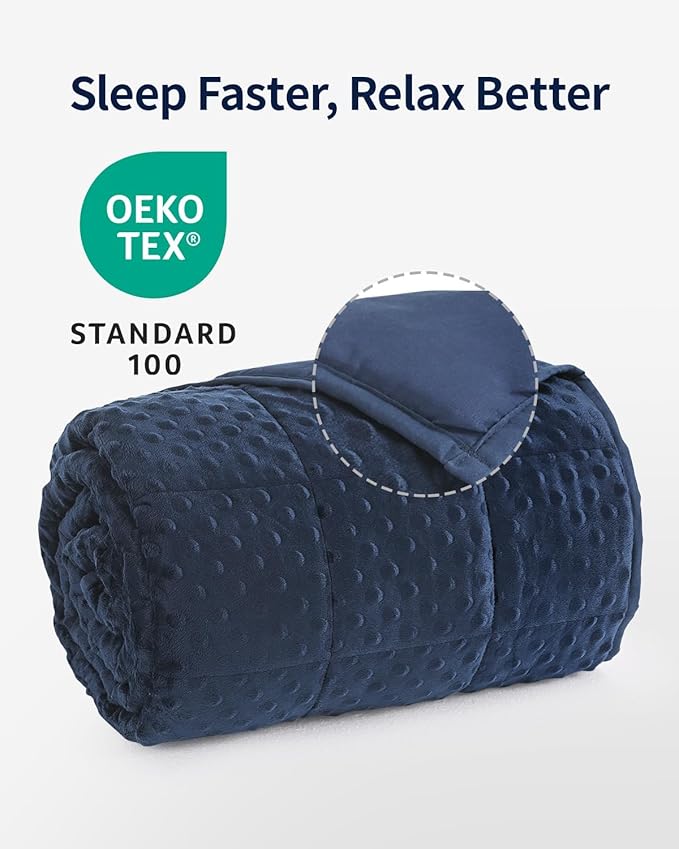 Mr. Sandman Weighted Blanket for Adults Queen Size 12 lbs, Soft Cooling Heavy - Image 2