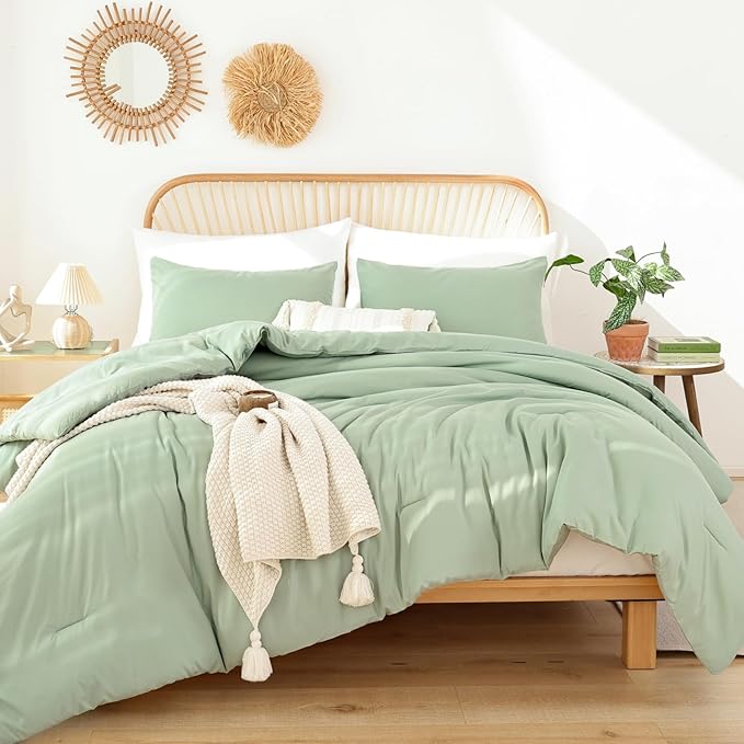 ROSGONIA Sage Green Twin/Twin XL Comforter Set - Image 6