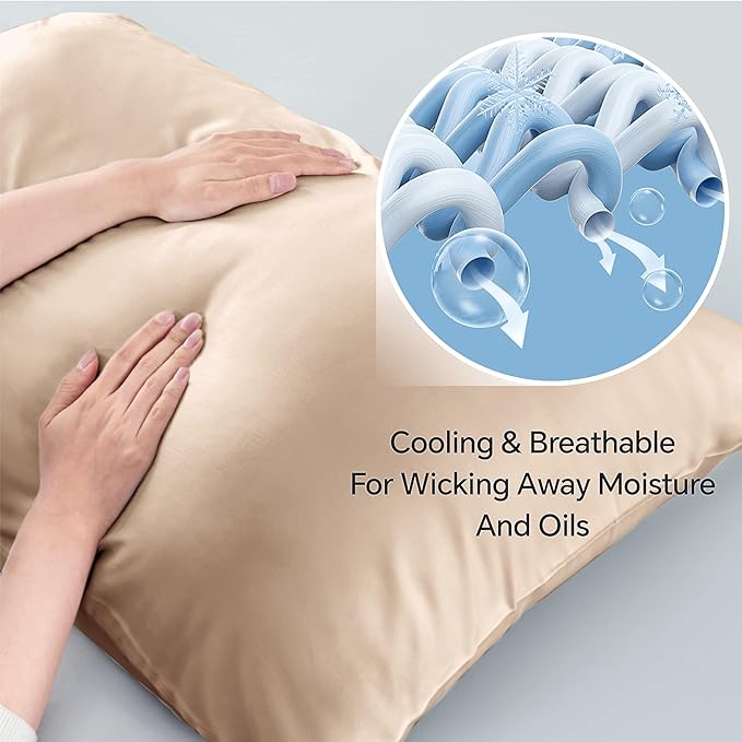 BEDELITE Pillow Cases Standard Size Set of 2, Rayon Derived from Bamboo - Image 3