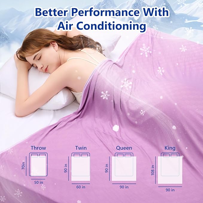 Topcee Cooling Blanket Throw- 50"x60" Summer Cooling Throw Blanket - Image 7