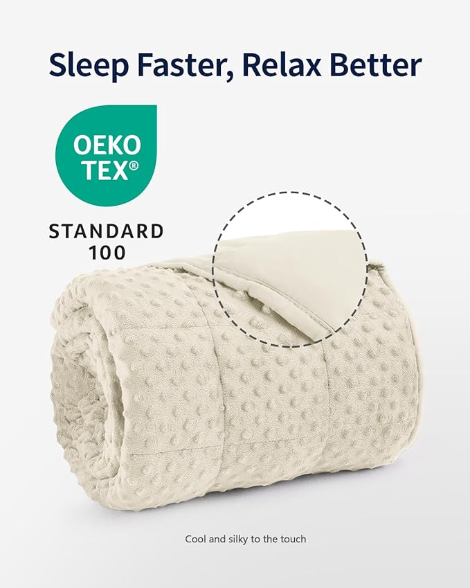 Mr. Sandman Weighted Blanket for Adults Queen Size 15 lbs, Soft Cooling Heavy - Image 3