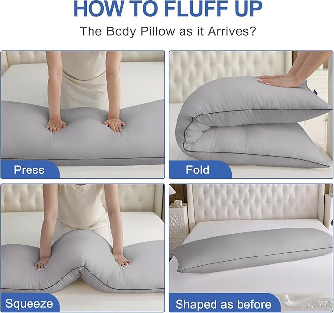 YZ HOME Memory Foam Body Pillow Insert - Image 5