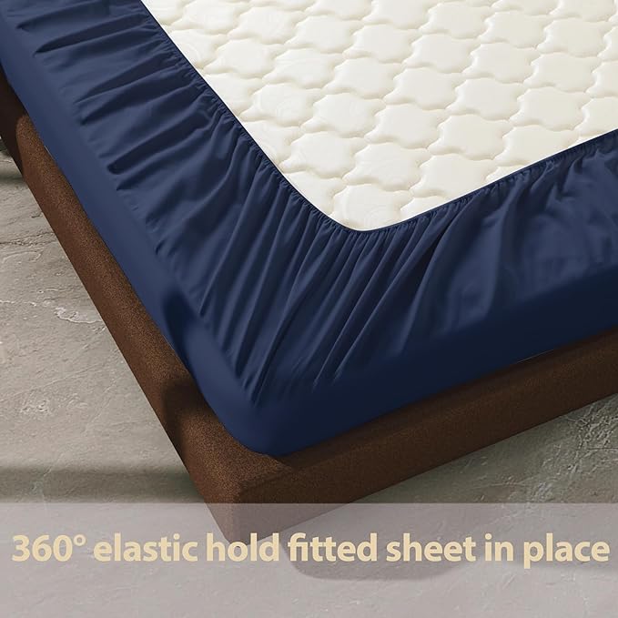 100% Egyptian Cotton Fitted Sheet CK Size, 600 Thread Count, Soft & Elastic - Image 6