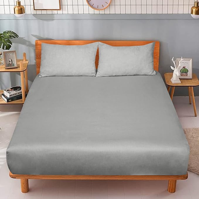 ROYALE LINENS 300 Thread Count 100% Long Staple Combed Cotton Fitted Sheet Full - Image 9