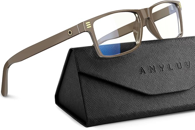 ANYLUV Blue Light Glasses Men Woman, Eye Strain Relief Eye Protection by ANYLUV