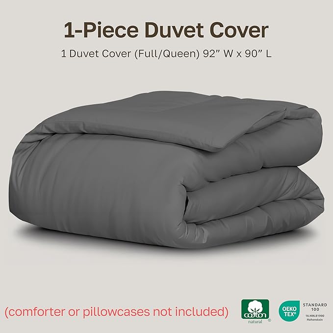 California Design Den Full/Queen 100% Cotton Duvet Cover Only - Image 5