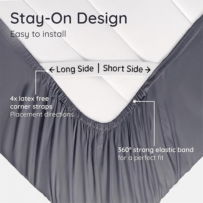 Bambaw 100% Viscose Derived from Bamboo Fitted Sheets King Size, Cooling Fitted - Image 5