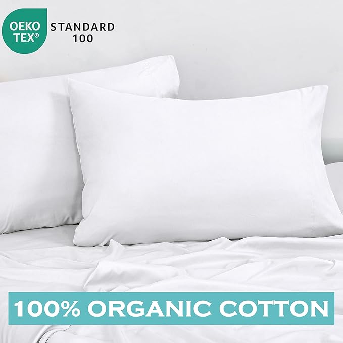 Royale Linens White Cotton Pillow Cases Standard Size Set of 12 - Image 3