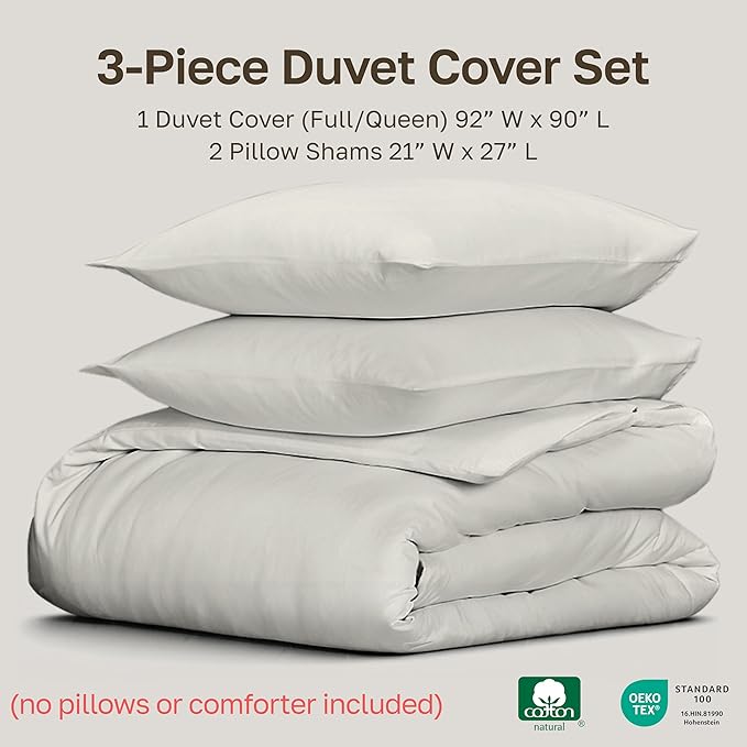 California Design Den 3 Pc Full/Queen Size Duvet Cover Set - Image 5