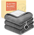 HOMLYNS LuxeHeat Heated Blanket Electric Blanket Full Size, Soft Flannel Sherpa by HOMLYNS