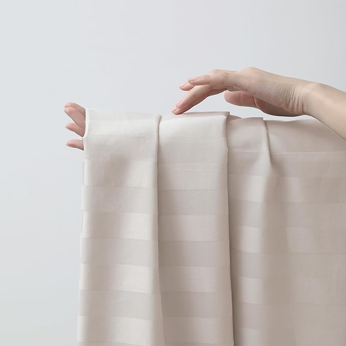 Cotton King Flat Sheet Only, 600 Thread Count 100% Egyptian Cotton Top Sheet - Image 4
