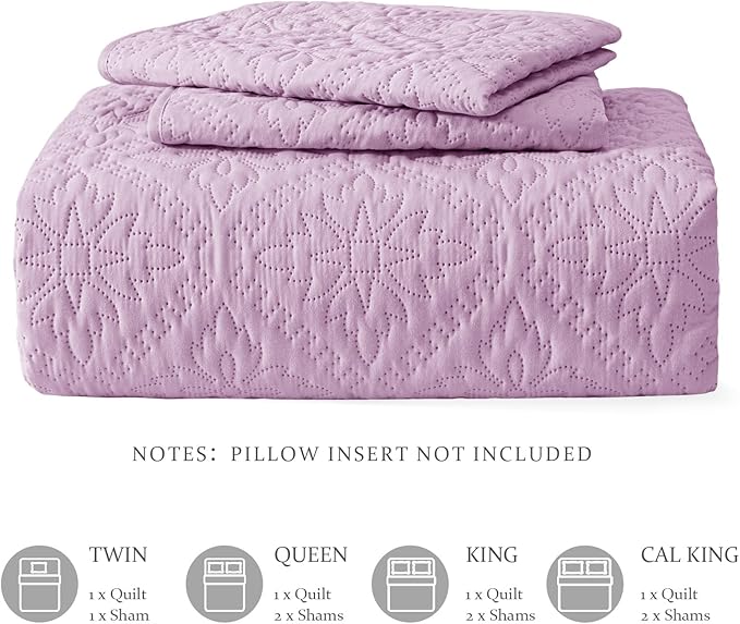 Exclusivo Mezcla California King Quilt Bedding Set, Lightweight Soft Bedspreads - Image 6