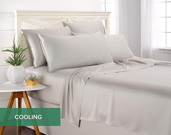 Pure Bamboo Twin Sheets, Genuine 100% Organic Viscose Derived from Bamboo Bed - Image 5