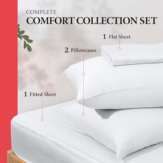100% Egyptian Cotton Full Size Sheet Set - Image 3