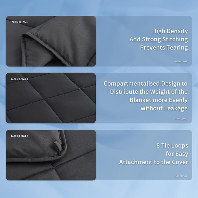 Topcee Weighted Blanket Cooling Throw Heavy Blanket - Image 5