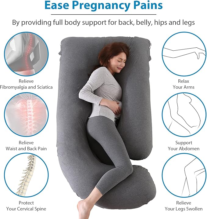 BATTOP Pregnancy Pillow for Sleeping, Full Body Pillow for Pregnancy Women - Image 6