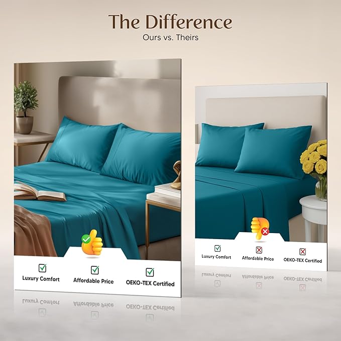 Utopia Bedding King Size Sheet Set – 4 Piece Bed Sheets, Soft and Breathable - Image 6